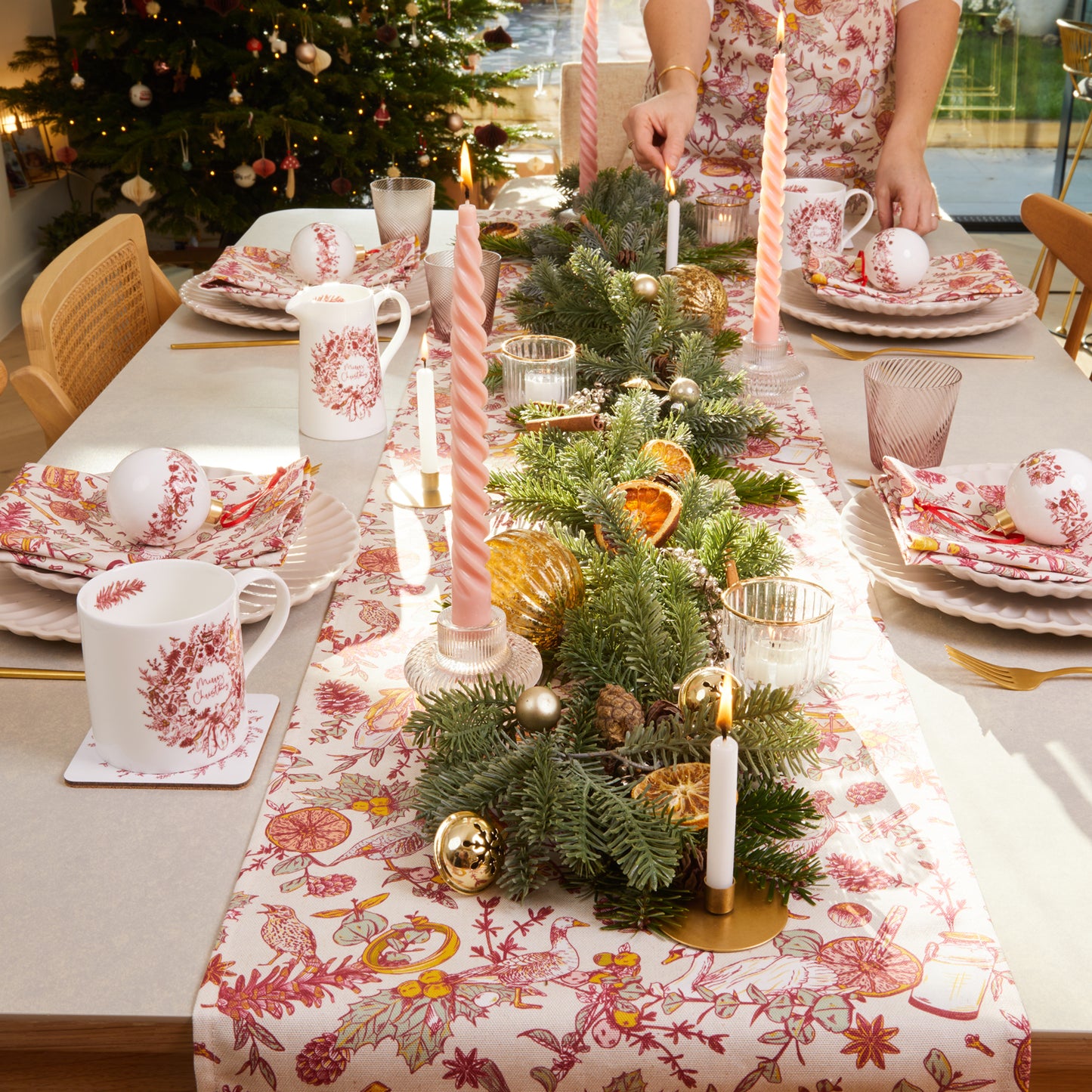 Twelve Days of Christmas Table Runner