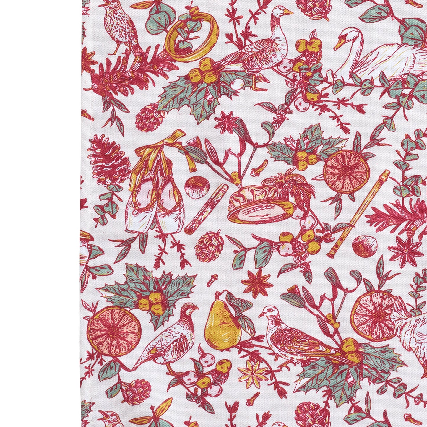 Twelve Days of Christmas Tea Towel