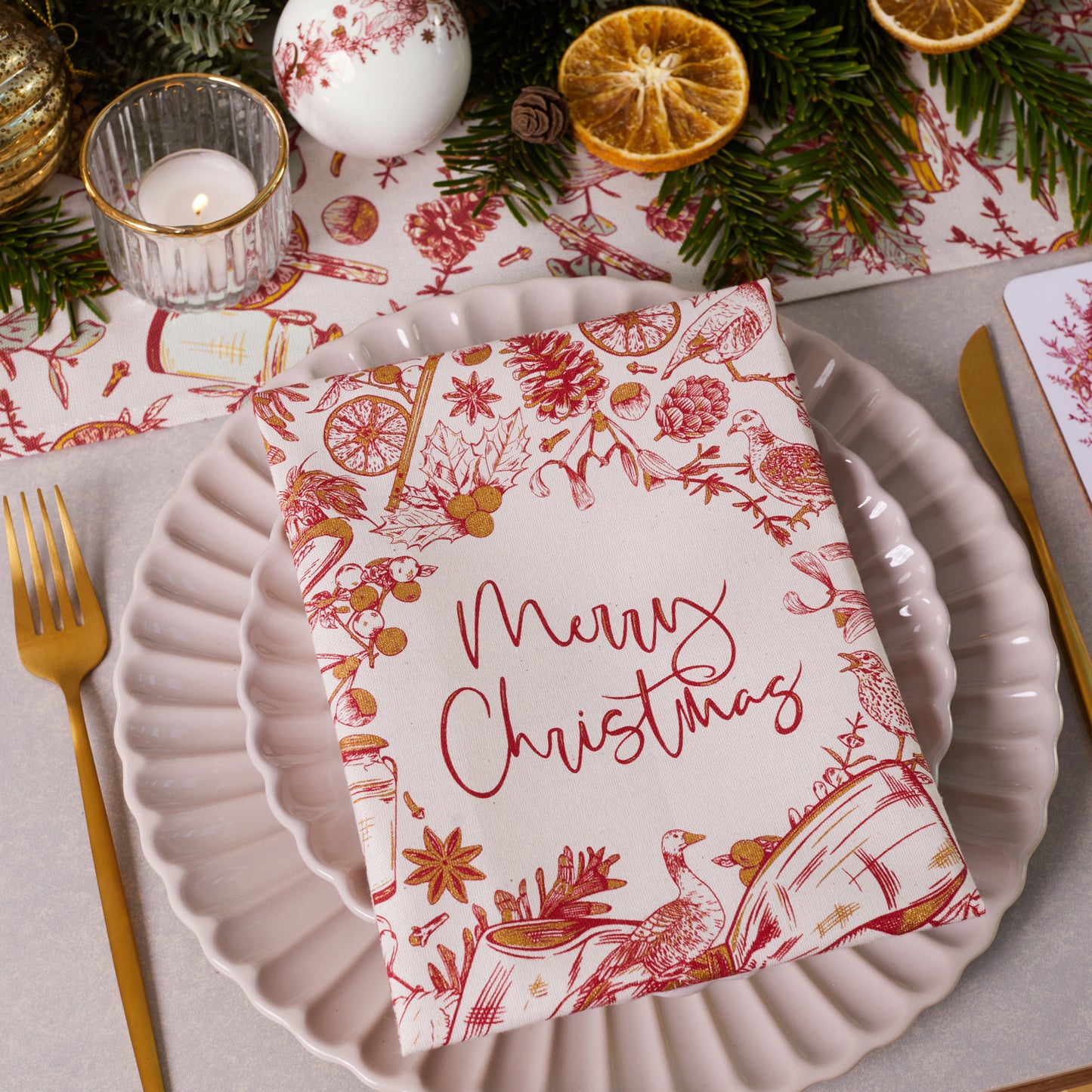 Twelve Days of Christmas Table Runner