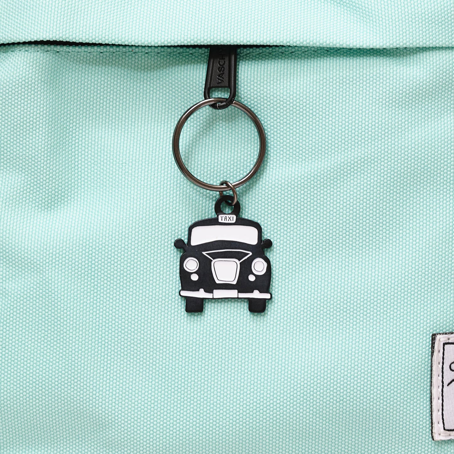 Black Taxi Keyring