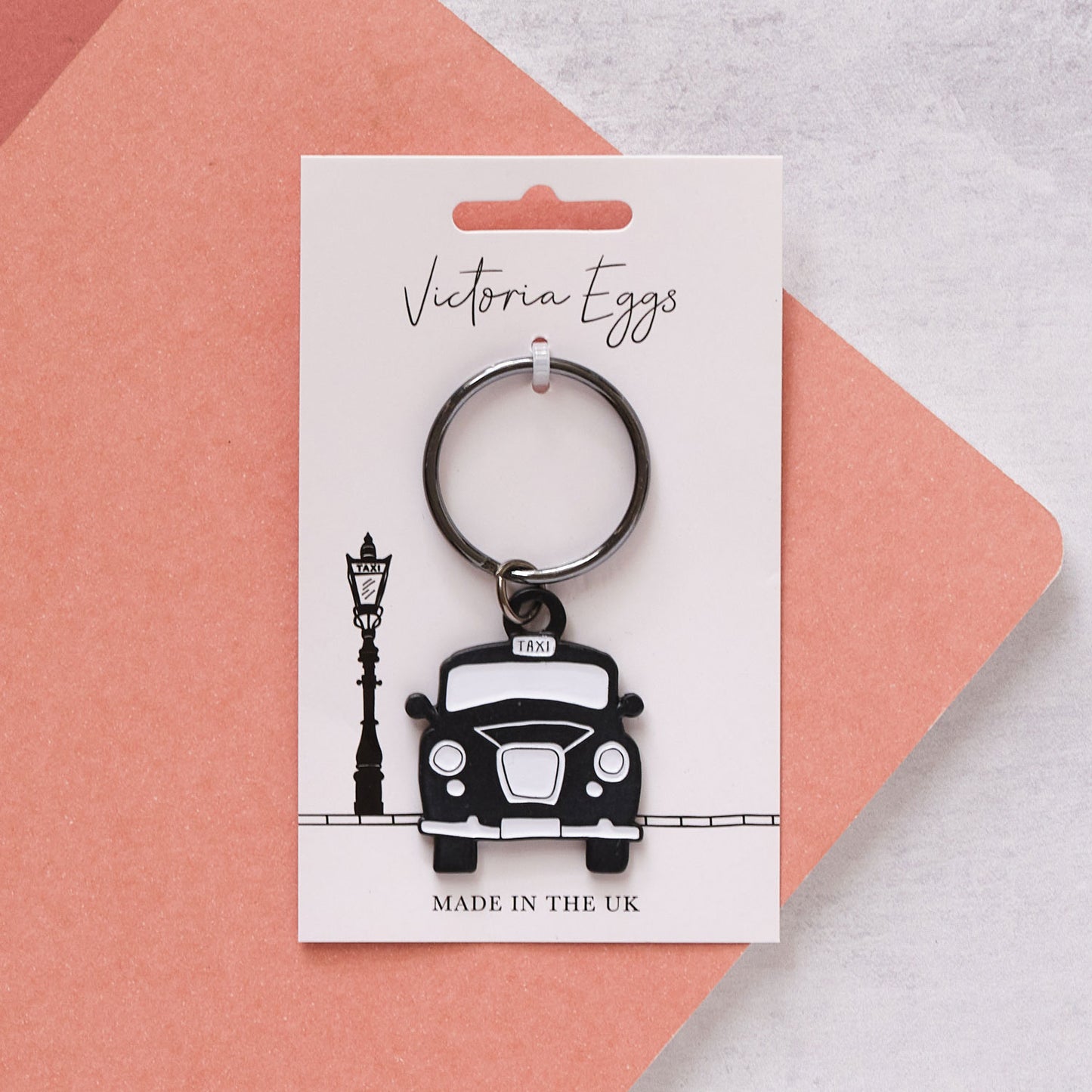 Black Taxi Keyring