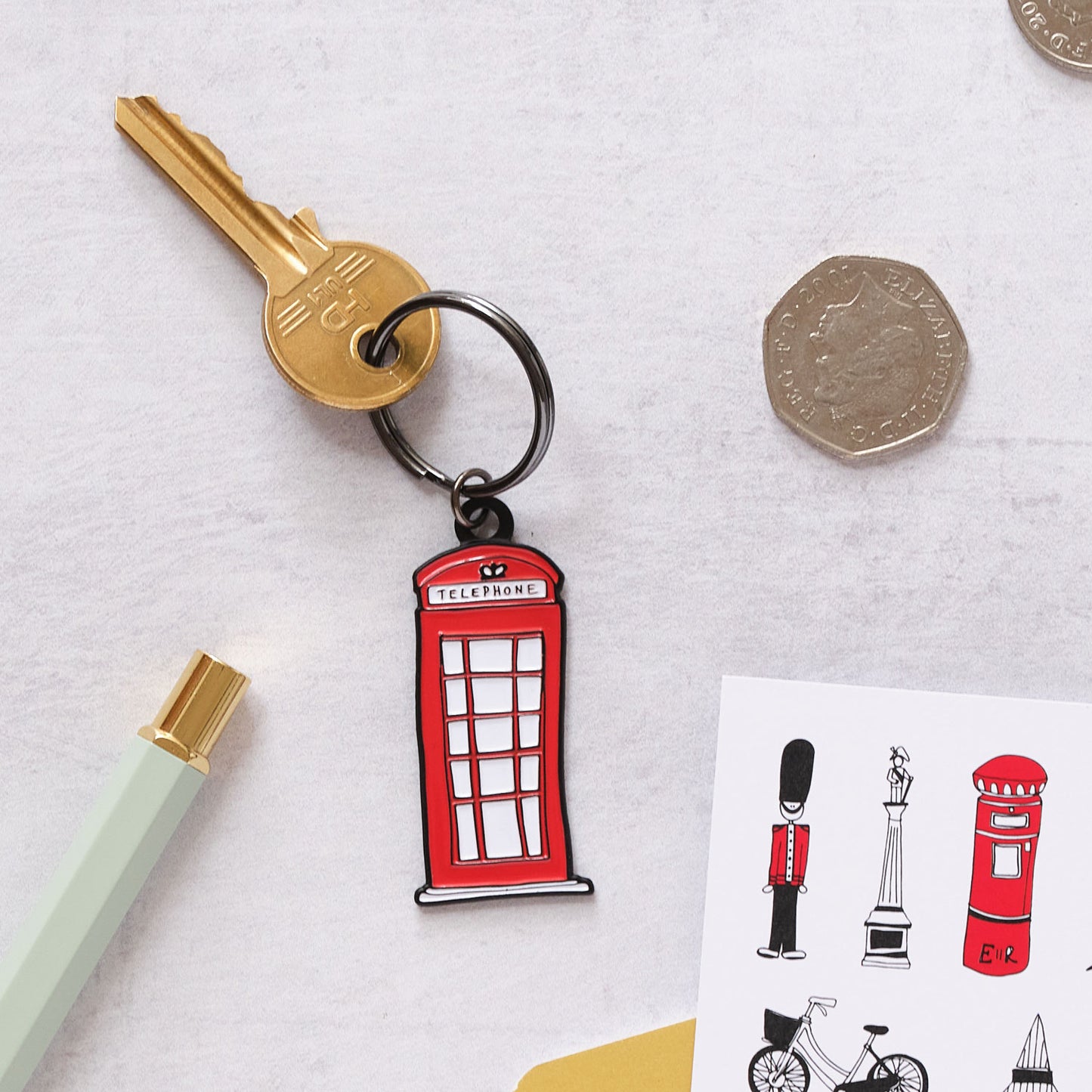 Telephone Box Keyring