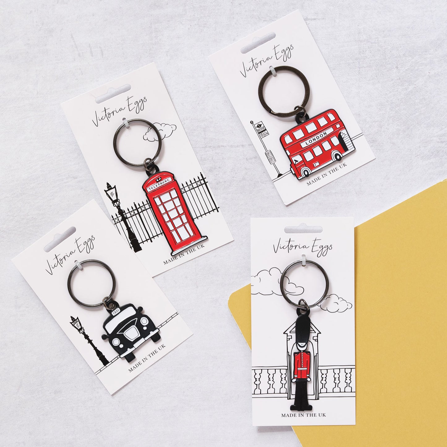 Black Taxi Keyring