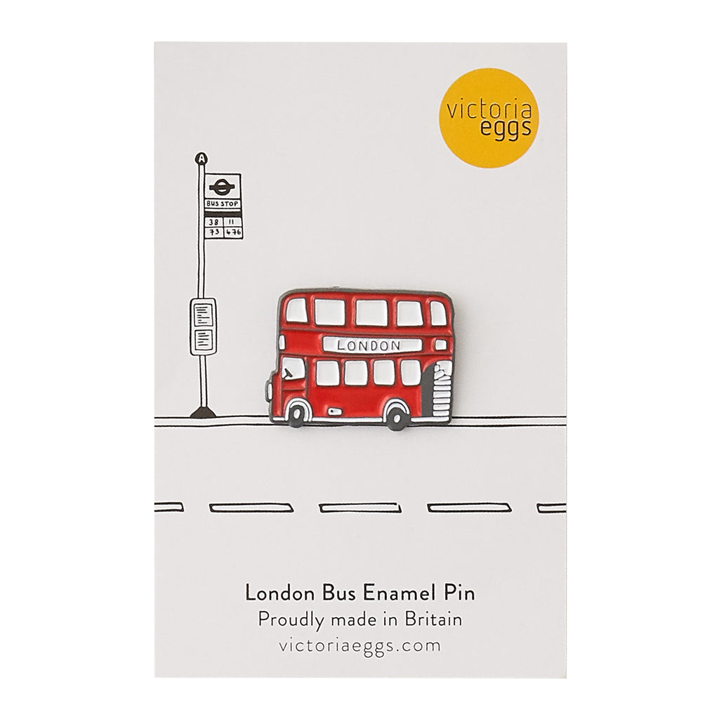 London Bus Enamel Pin