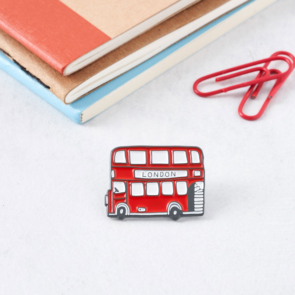 London Bus Enamel Pin