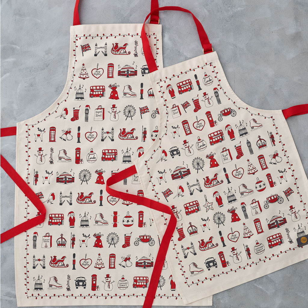 London Christmas Children's Apron