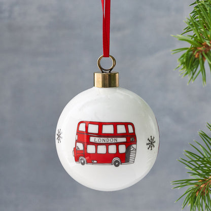 Simply London Bus Bauble