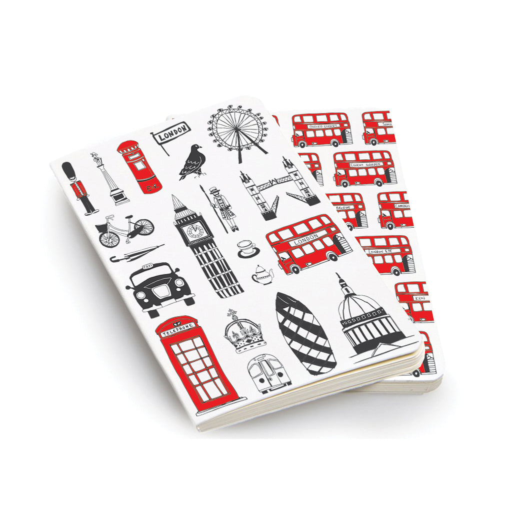 Set of Two London A5 Notebooks