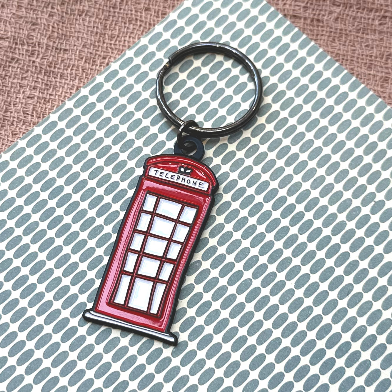 Telephone Box Keyring – Victoria Eggs