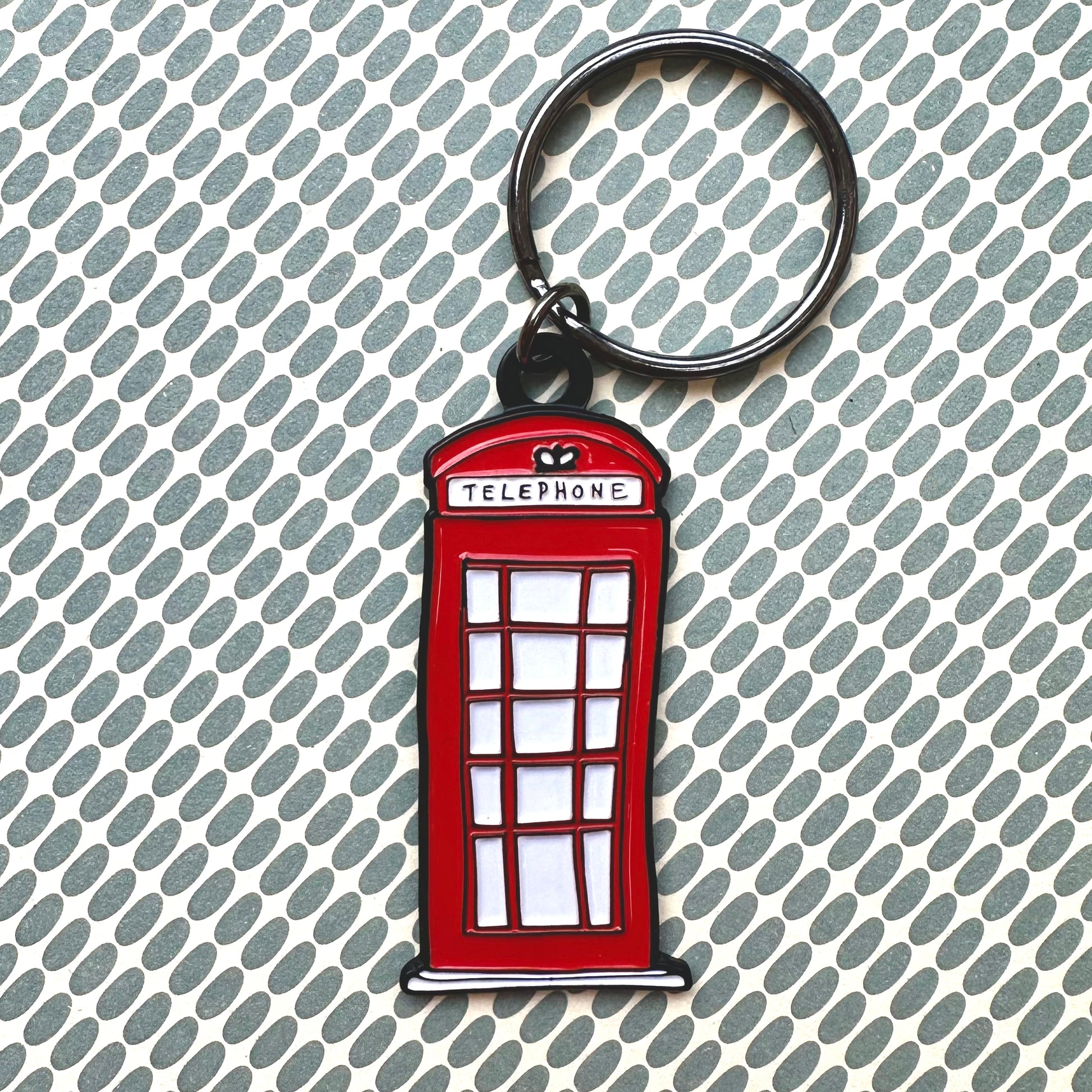Telephone Box Keyring – Victoria Eggs