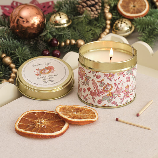 PRE-ORDER Five Gold Rings Candle - Vanilla Spiced Orange
