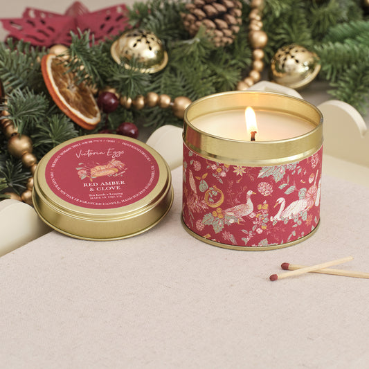 PRE-ORDER Ten Lords A Leaping Candle - Red Amber & Clove