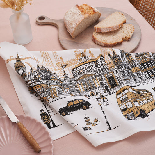 Quintessentially London Tea Towel