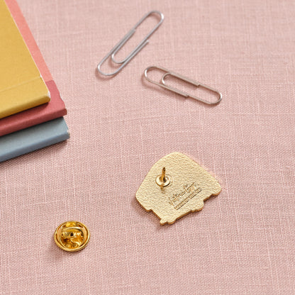 Gold London Bus Pin Badge