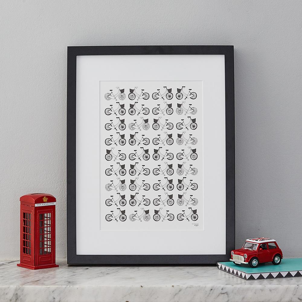 Bikes A4 Print