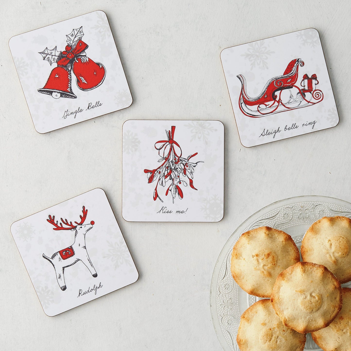 Christmas Icons Coaster - Set of 4