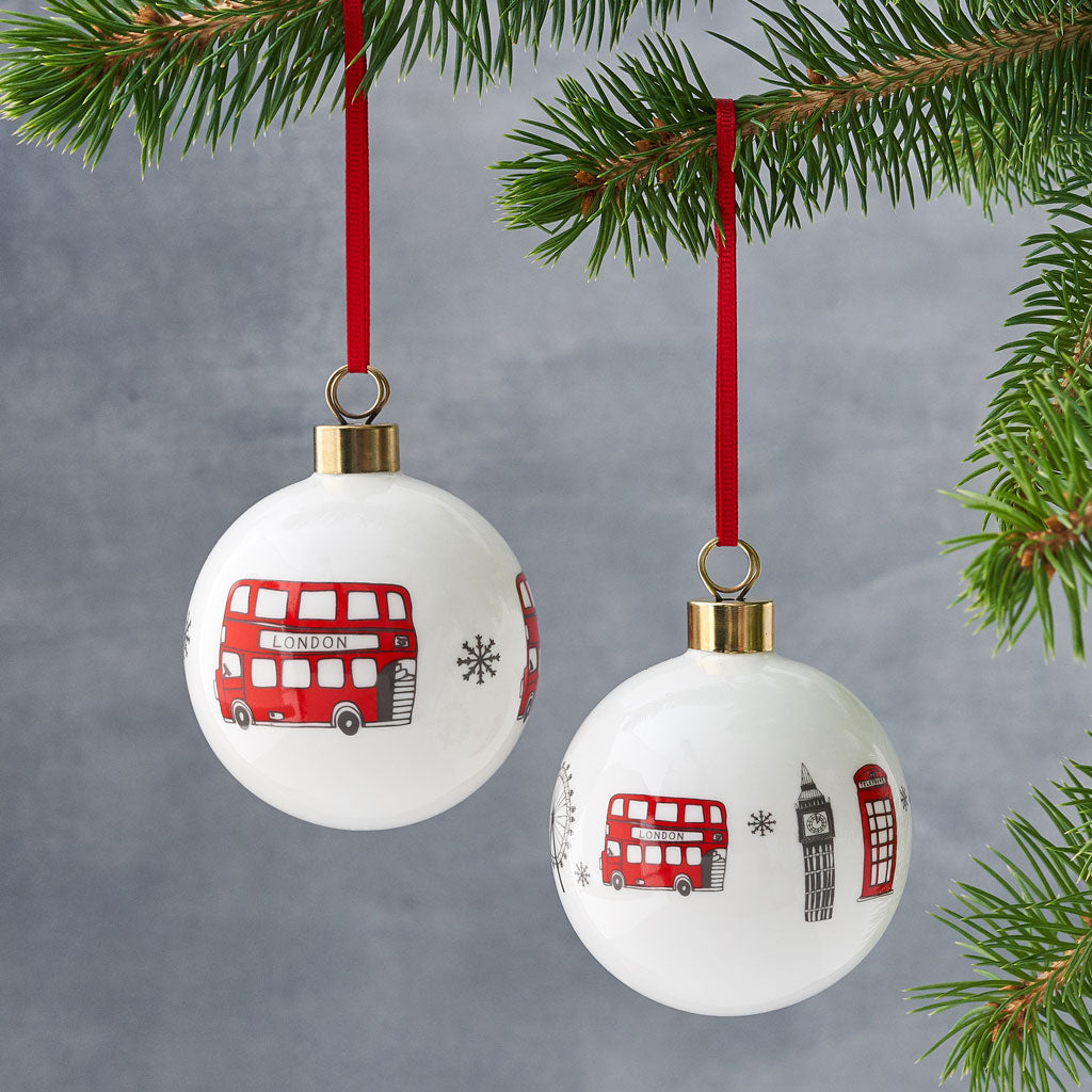 Simply London Bus Bauble