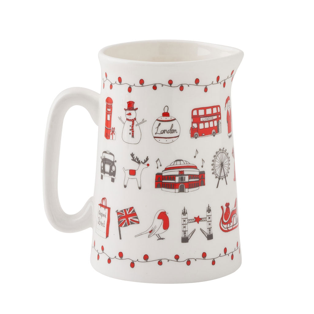 London Christmas 1/2 pint Jug