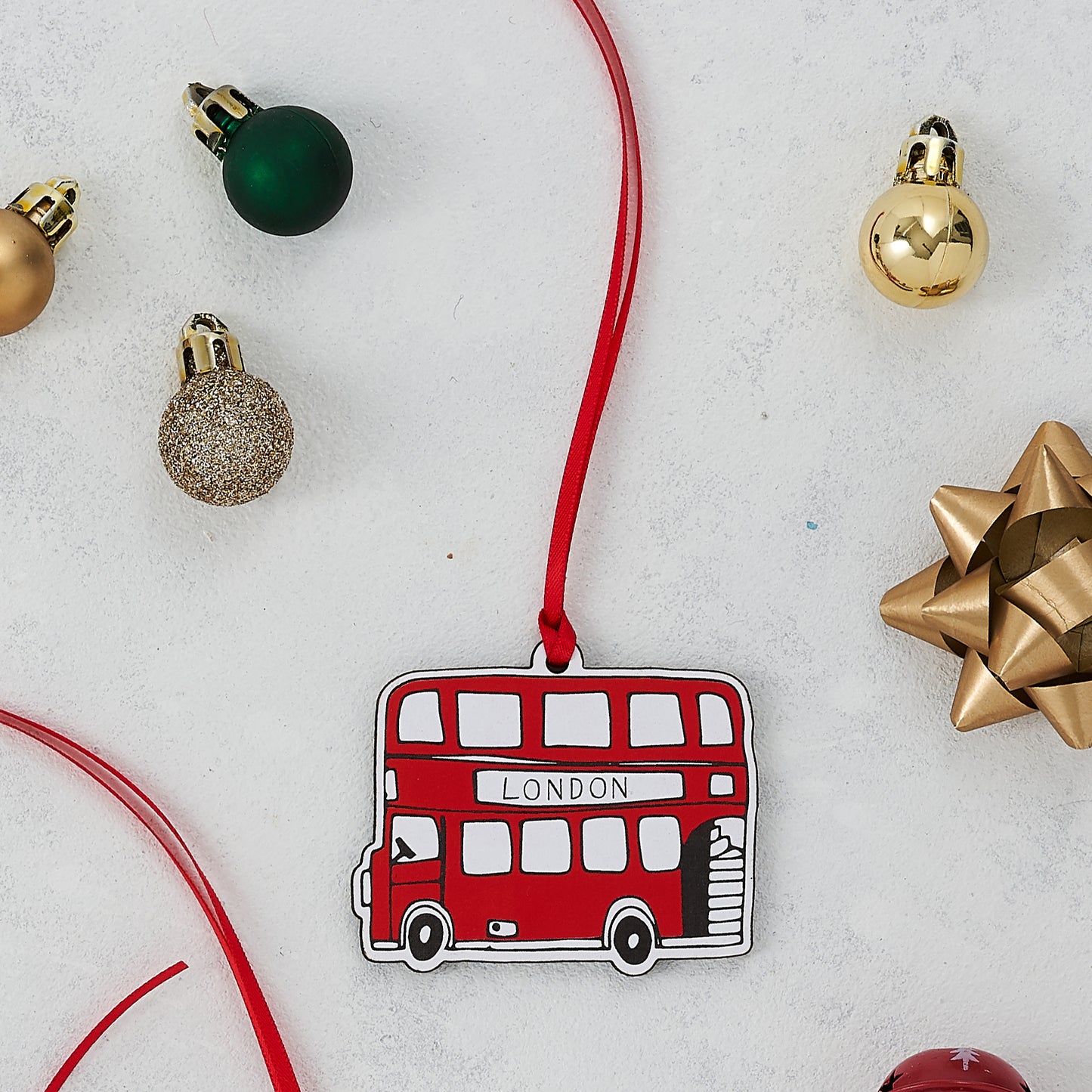 London Bus Wooden Decoration