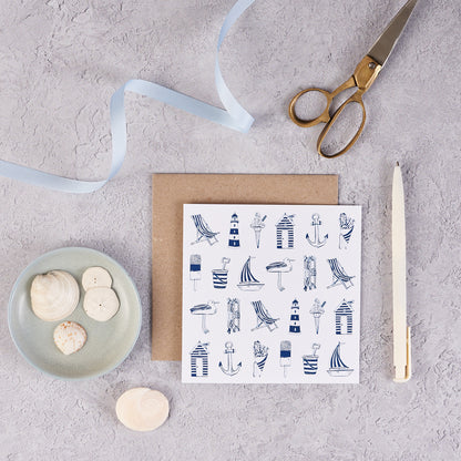 Nautical Pack of 8 Notecards