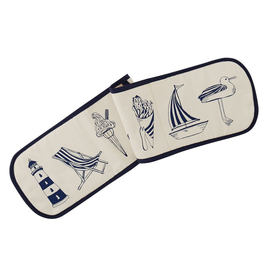 Nautical Beachscape Oven Glove