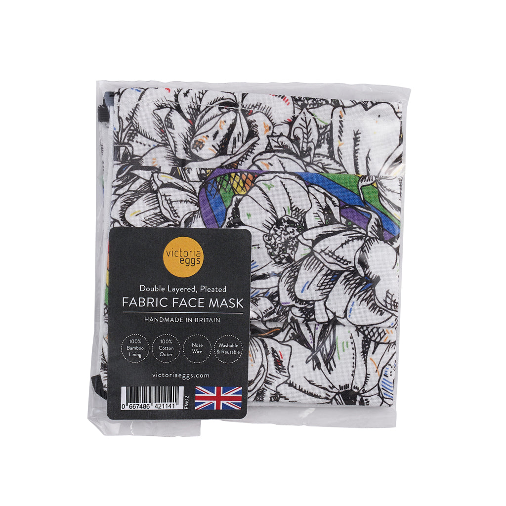 Rainbows and Roses Face Masks