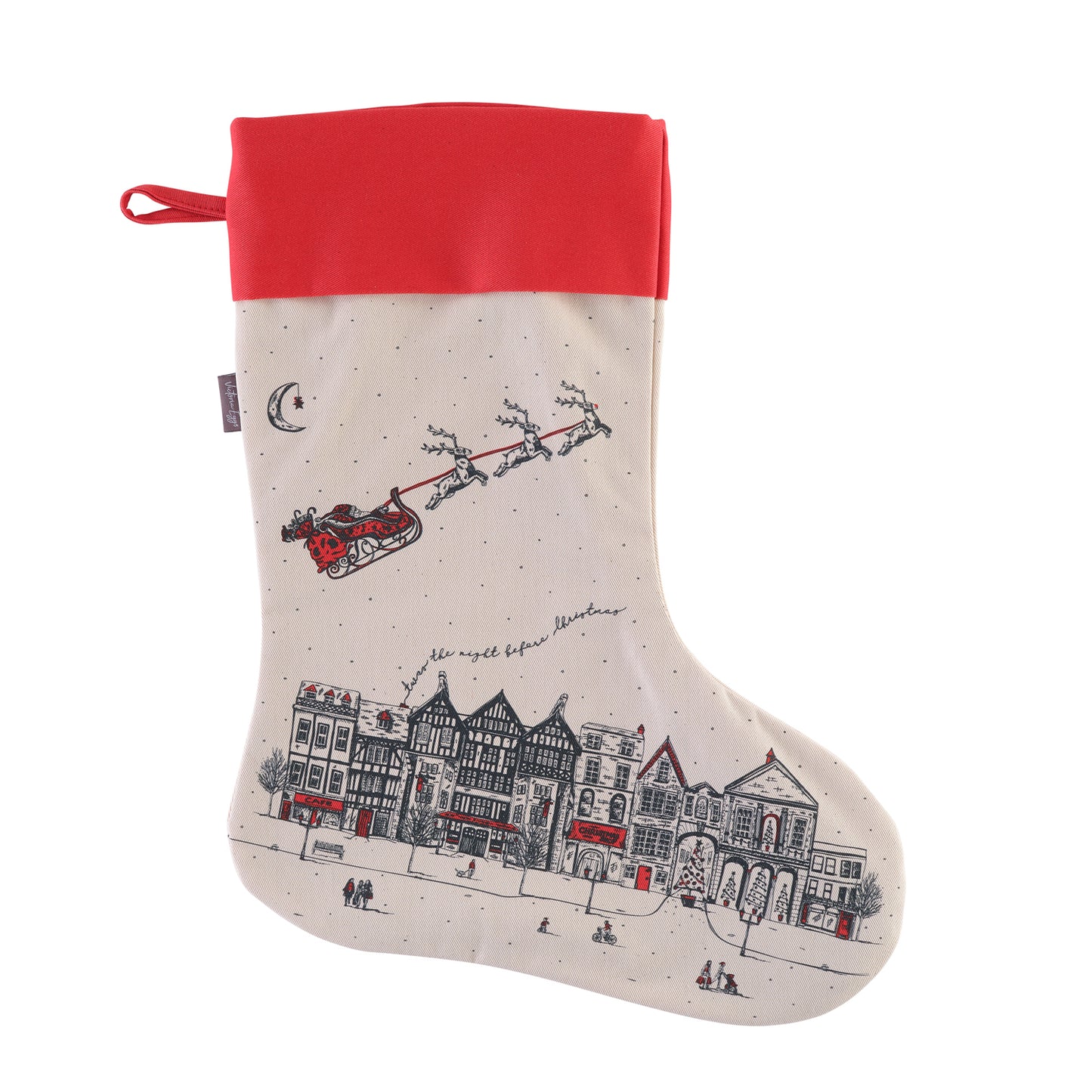 Santa's Sleigh Christmas Stocking