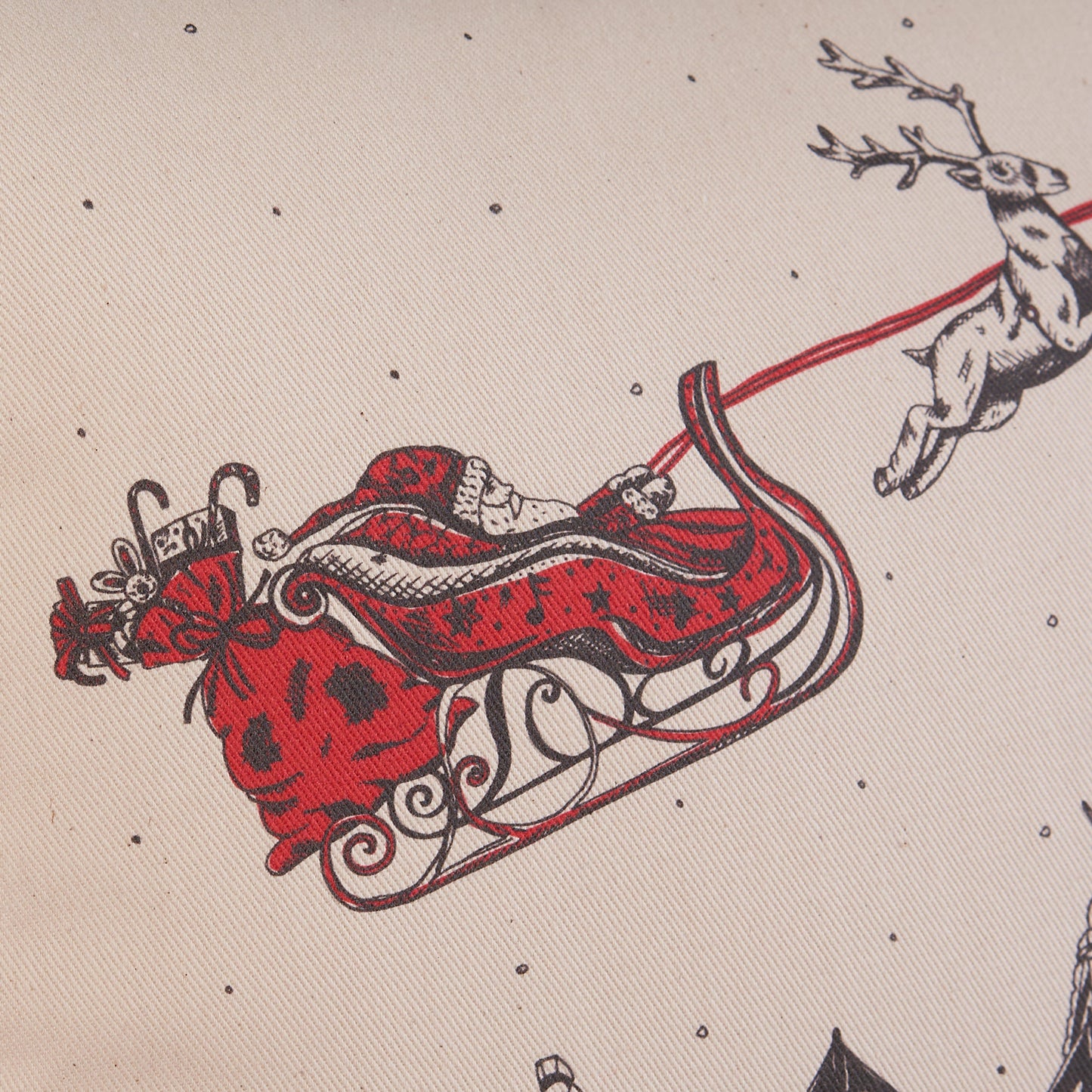 Santa's Sleigh Cushion Cover