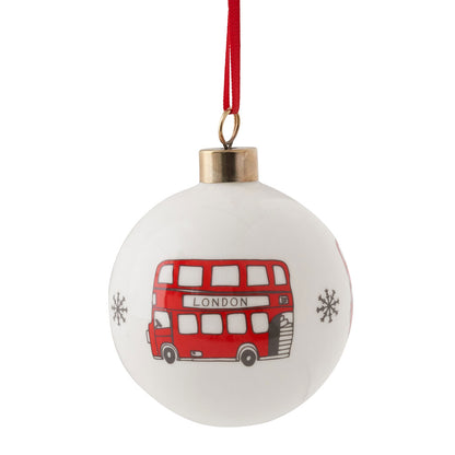 Simply London Bus Bauble