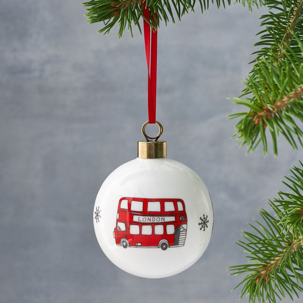 Simply London Bus Bauble