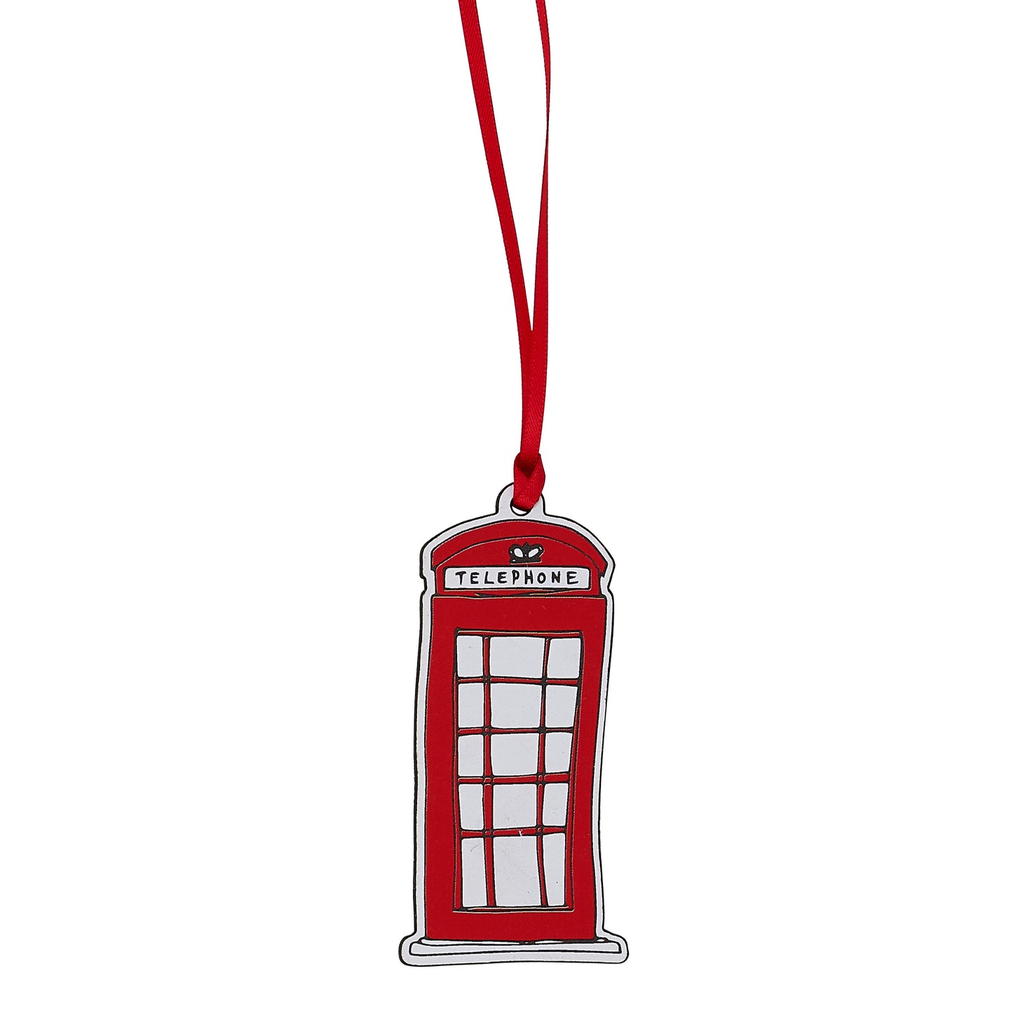 Telephone Box Wooden Decoration