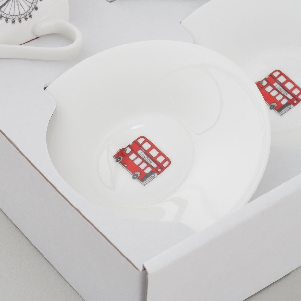 London Skyline - Boxed Set of 2 Espresso Cups and Saucers