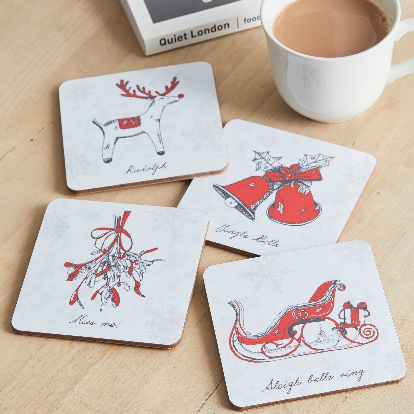 Christmas Icons Coaster - Set of 4